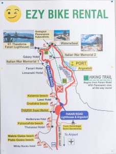 Suggested Argostoli bike route